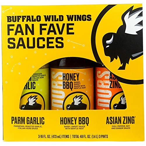 Buffalo Wild Wings Fan Fave Sauces - Parmesan Garlic, Honey Bbq,