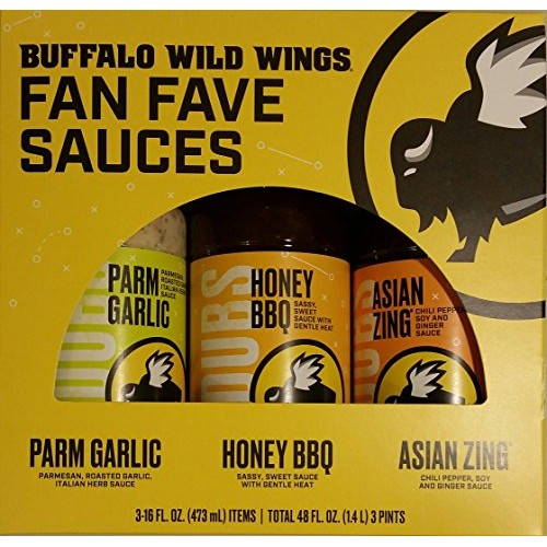 Buffalo Wild Wings Fan Fave Sauces - Parmesan Garlic, Honey Bbq,