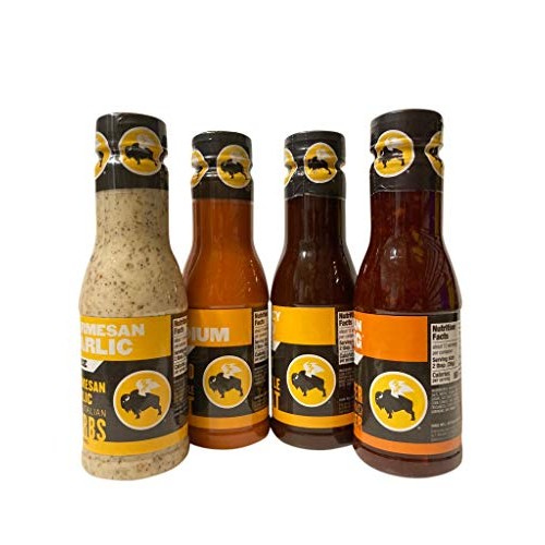 Buffalo Wild Wings Milder Variety Bundle: Parmesan Garlic, Mediu