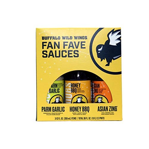 Fan Fave Sauces; Parm Garlic, Honey Bbq, Asian Zing 3 12Fl. Oz
