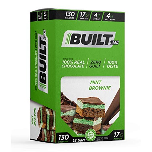Built Bar 18 Pack Protein And Energy Bars - 100% Real Chocolate