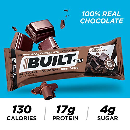 Built Bar 18 Pack Protein And Energy Bars - 100% Real Chocolate