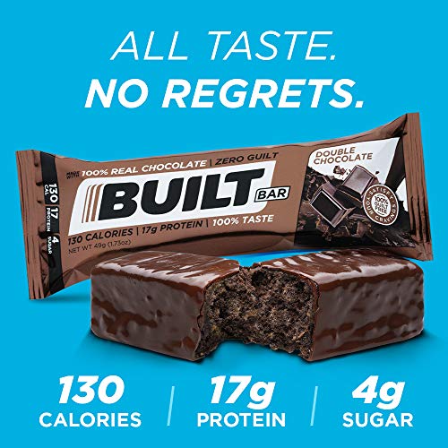 Built Bar 18 Pack Protein And Energy Bars - 100% Real Chocolate