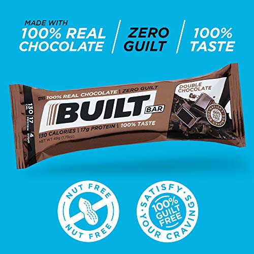 Built Bar 18 Pack Protein And Energy Bars - 100% Real Chocolate