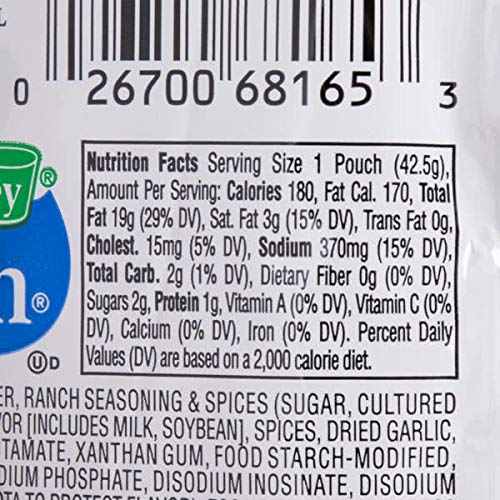 Bws Hidden Valley 1.5 Oz. Original Ranch Dressing Packets, Case