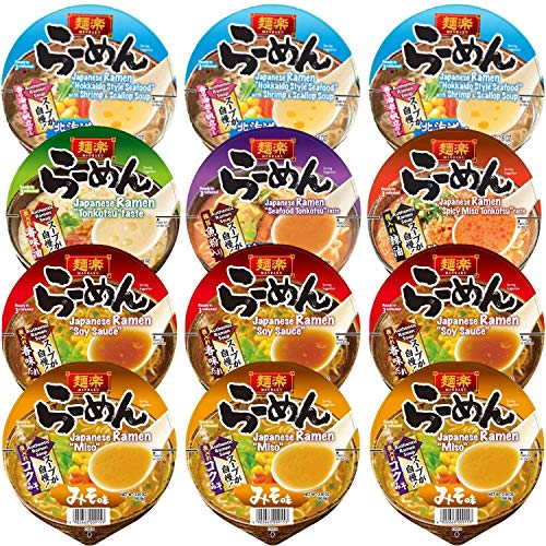 Menraku Authentic Japanese Ramen Noodle Bowls Deluxe Classic Ser