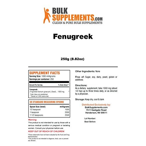 Bulksupplements Fenugreek Powder 250 Grams