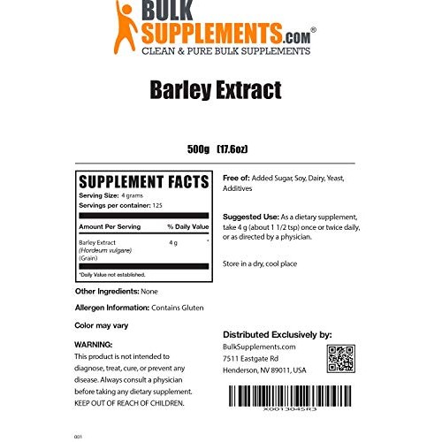 Bulksupplements.Com Barley Extract Powder - Greens Supplement Po