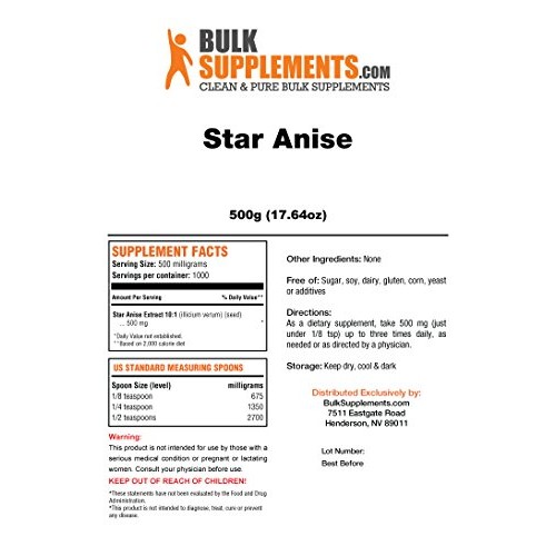 Bulksupplements Star Anise Powder 500 Grams