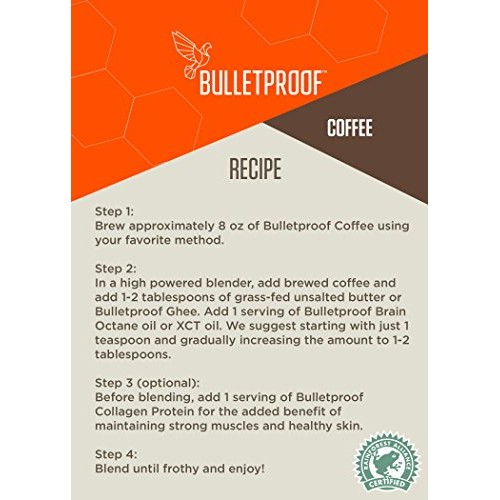  Bulletproof Luminate Ground Coffee, Premium Light Roast Gourmet