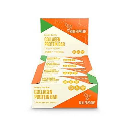 Collagen Protein Bars, Lemon Cookie, 12G Protein, 12 Pack, Bulle