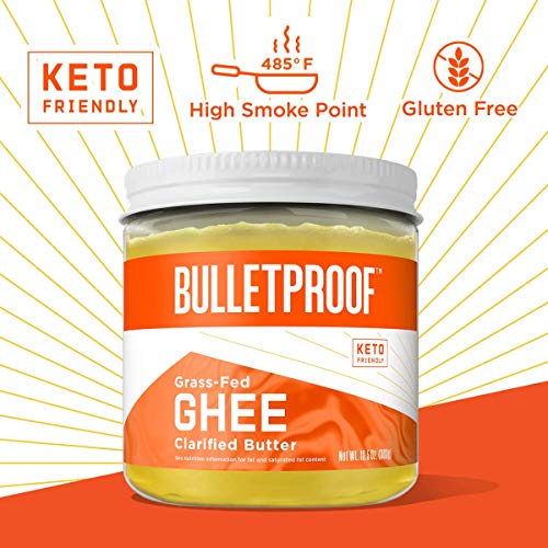 Grass Fed Ghee, 13.5 Oz, Bulletproof 100% Grass Fed, Pasture Rai