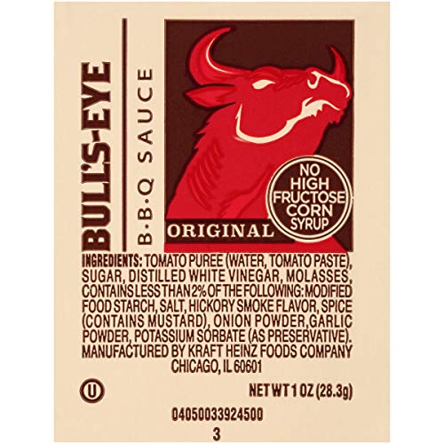 Bulls-Eye Original Bbq Sauce 1 Oz Cups, Pack Of 100