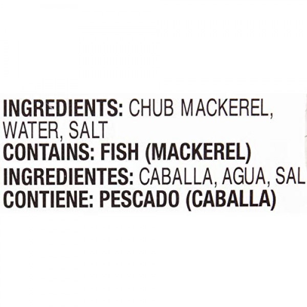 BUMBLE BEE Chub Mackerel, 15 Ounce Can Pack of 12, Canned Mack...