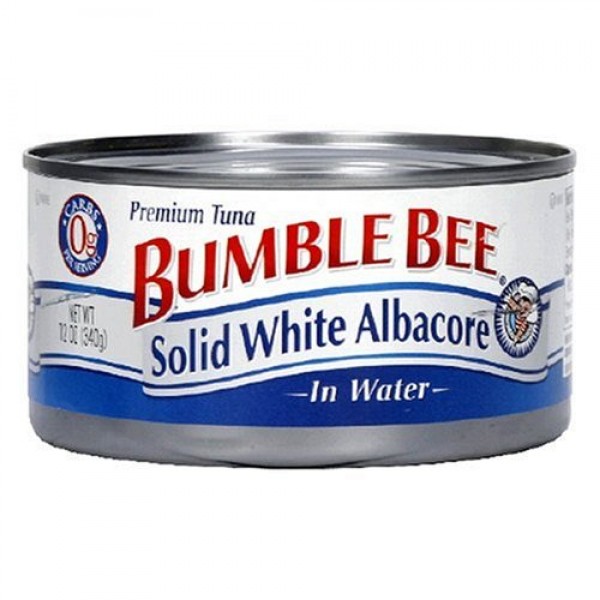 Bumble Bee Solid White Albacore in Water, 12-Ounce Can Pack of 6
