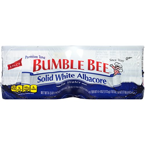 Bumble Bee Solid White Albacore Tuna In Water, Pack Of 4, 5 Ounc