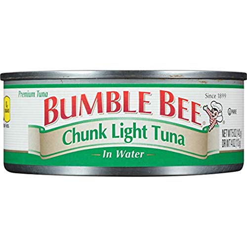 Bumble Bee Chunk Light Tuna In Water, Canned Tuna Fish, High Pro