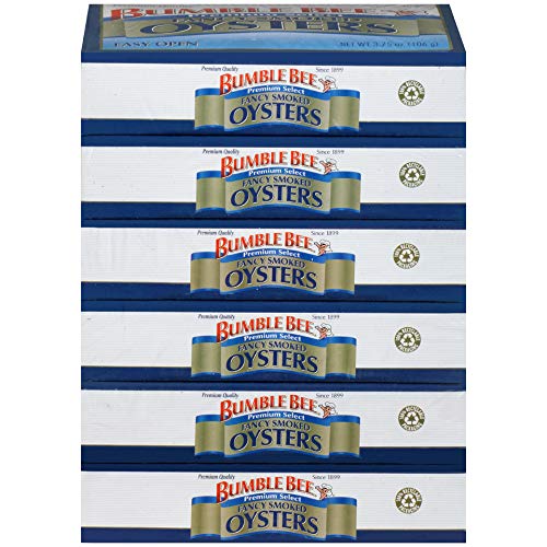 Bumble Bee Fancy Smoked Oysters, 3.75 Ounce Can Pack Of 6, Oys
