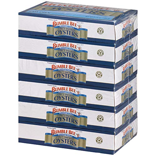 Bumble Bee Fancy Smoked Oysters, 3.75 Ounce Can Pack Of 6, Oys
