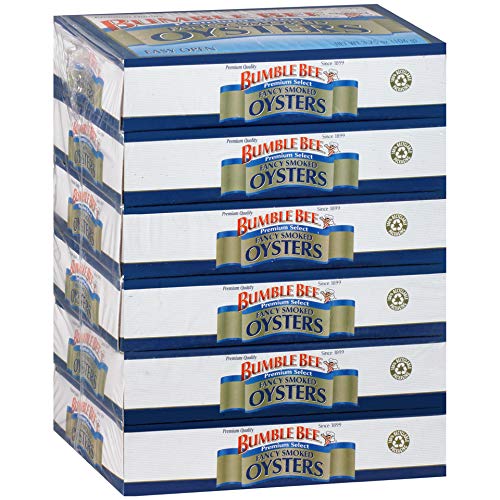 Bumble Bee Fancy Smoked Oysters, 3.75 Ounce Can Pack Of 6, Oys