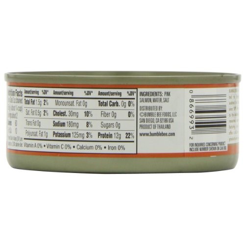Bumble Bee Foods Wild Pink Salmon Skinless Boneless, 5-Ounce Can