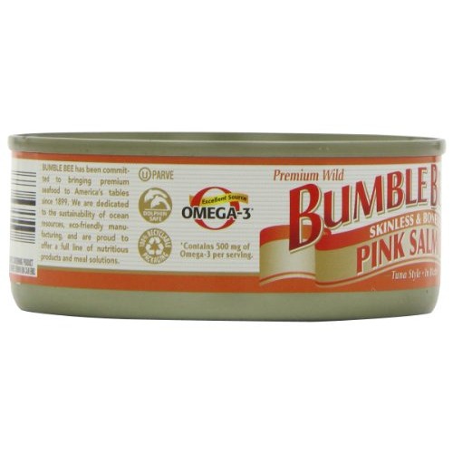 Bumble Bee Foods Wild Pink Salmon Skinless Boneless, 5-Ounce Can
