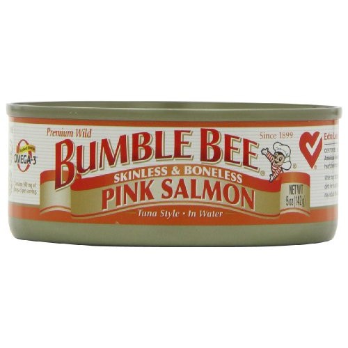 Bumble Bee Foods Wild Pink Salmon Skinless Boneless, 5-Ounce Can