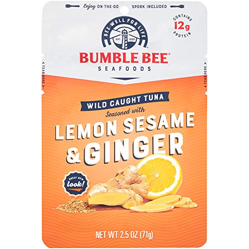 Bumble Bee Lemon Sesame &Amp; Ginger Seasoned Tuna, 2.5 Oz. Pouch Wi