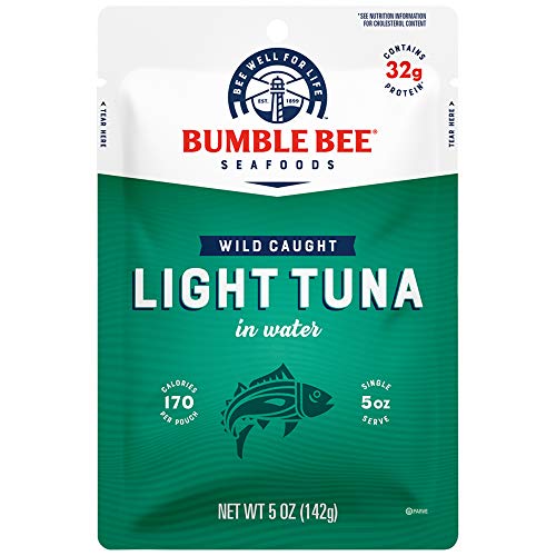 Bumble Bee Premium Light Tuna In Water Pouches, Tuna Fish Pouch,