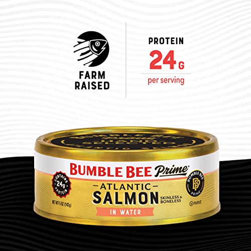 Bumble Bee Prime Atlantic Salmon, 5 oz Cans Pack of 12 - Premi...