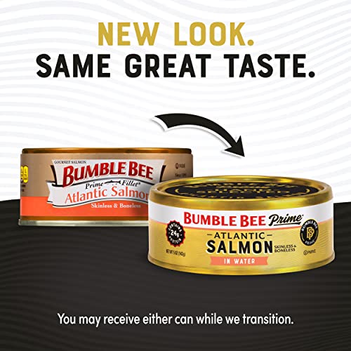 Bumble Bee Prime Atlantic Salmon, 5 oz Cans Pack of 12 - Premi...