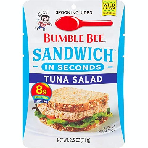 Bumble Bee Sandwich In Seconds Tuna Salad, 2.5 Ounce Pouches Pa