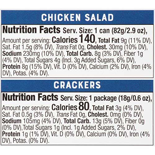Bumble Bee Snack On The Run Chicken Salad With Crackers, Canned