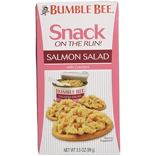 Bumble Bee Snack On The Run Salmon Salad With Cracker- Pack Of 4