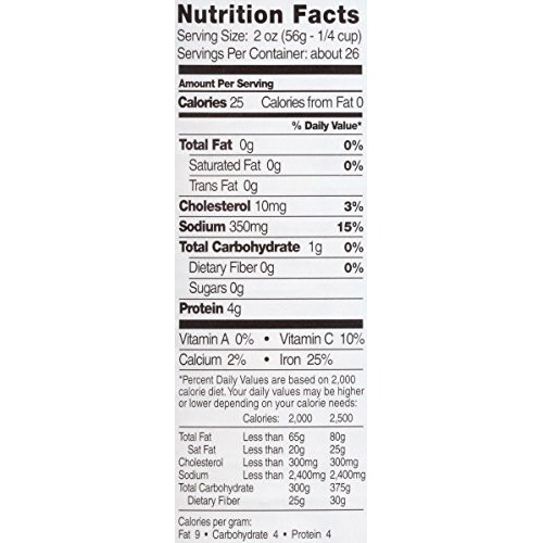 Bumble Bee Snows Ocean Chopped Clams, Gluten Free Food, High Pr