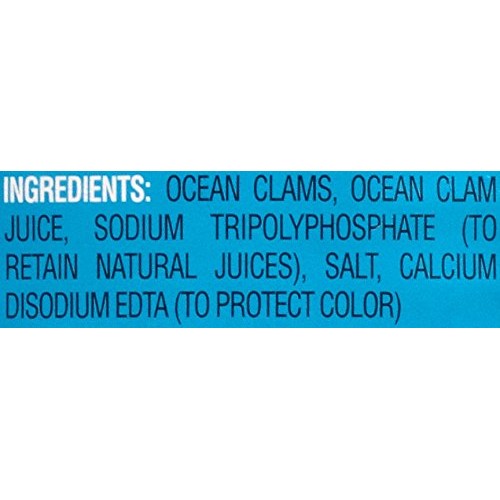 Bumble Bee Snows Ocean Chopped Clams, Gluten Free Food, High Pr