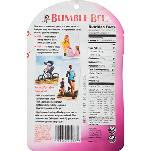 Bumble Bee Spicy Thai Chili Seasoned Tuna Pouch With Spoon, Glut