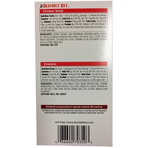 Bumble Bee Tuna Salad &Amp; Chicken Salad 3.5 Ounce Variety Pack Of