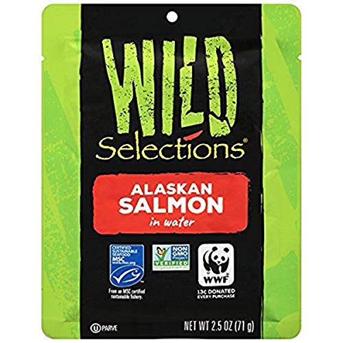 Wild Selections Alaskan Wild Salmon, 2.5 Ounce Pouches Pack Of