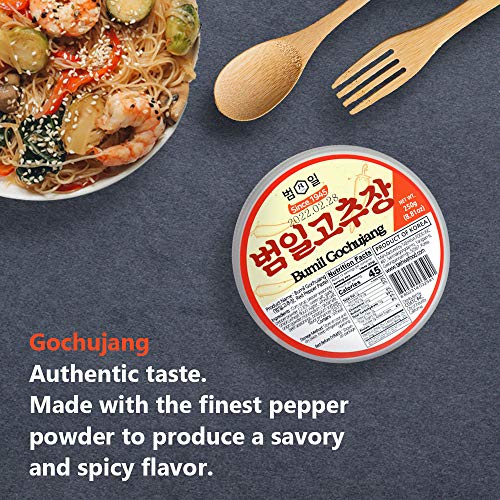Taehwa Food Bumil Korean Sauce Set, Gochujang Ssamjang Soyben Pa