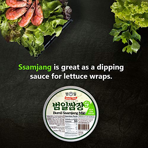 Taehwa Food Bumil Korean Sauce Set, Gochujang Ssamjang Soyben Pa