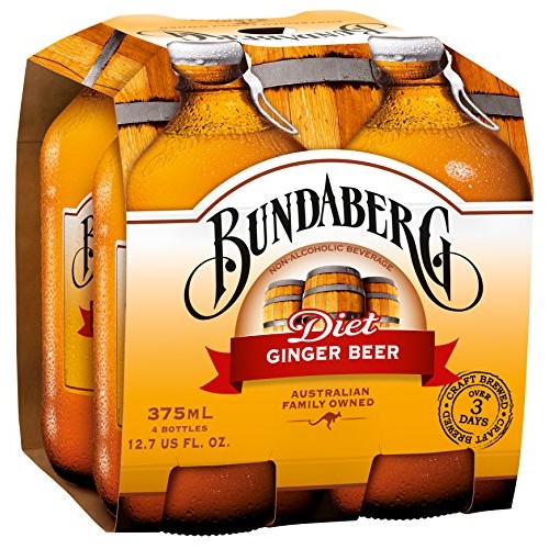 Bundaberg Diet Ginger Beer, 375 Ml Pack Of 24