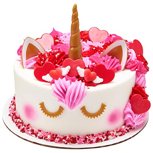 Unicorn Cake And Cupcake Decorating Kit With Cake Topper And Pic