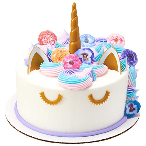 Unicorn Cake And Cupcake Decorating Kit With Cake Topper And Pic