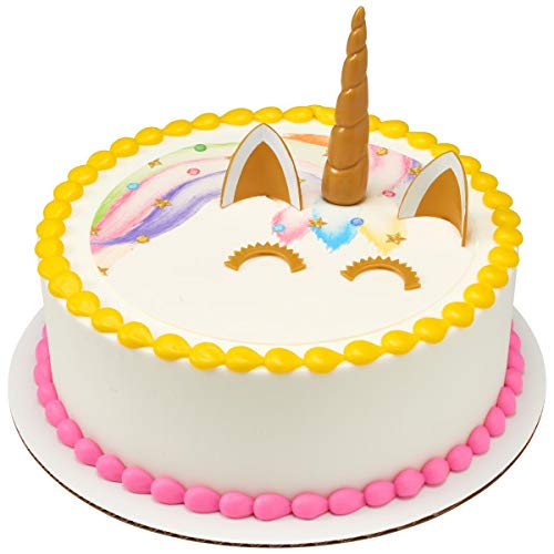 Unicorn Cake And Cupcake Decorating Kit With Cake Topper And Pic
