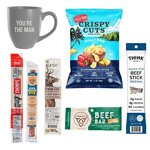 Beef Jerky Gift Basket For Men With “You’Re The Man” Mug - Varie