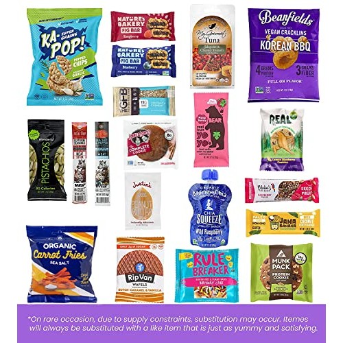Healthy Snacks Box Sampler Gift : Variety Of Gourmet Sweet &Amp; Sav