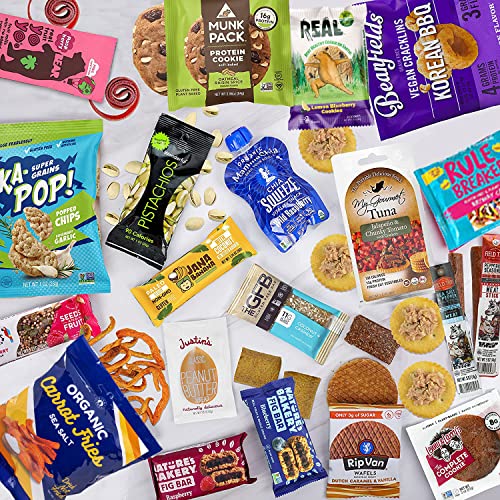 Healthy Snacks Box Sampler Gift : Variety Of Gourmet Sweet &Amp; Sav