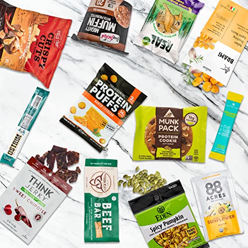 High Protein Sampler Snack Box: Healthy Fitness Snacks Care Pack