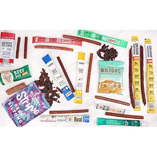 Keto Jerky Curated Sampler Box - 13 Premium Keto Beef Jerky Snac